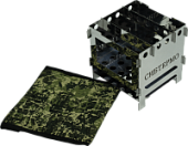 Печь щепочница "СИБТЕРМО" из нержавеющей стали